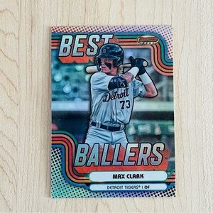 MAX CLARK 2024 Bowman’s Best Best Ballers Refractor Rookie Card RC